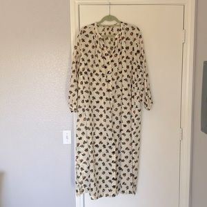 Rare DOEN Joan Dress, block print, sample, size small, no label or tags